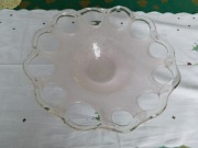 Patera szklana, szkło artystyczne włoskie