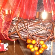 WIANEK WISZĄCY,ŚWIĘTA,WIKLINA BRĄZ,ZAWIESZKI