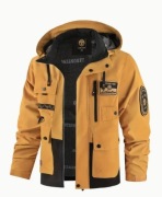 Męska Kurtka z Kapturem na Wiosnę i Jesień Ciepła Kurtka  Storm Jacket L