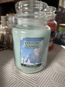 Country Candle świeca duza Cotton Fresh 680g dwa knoty USA 