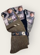 Skarpety męskie wełniane z angory 3x