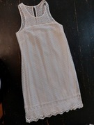 Sukienka Biała Koronkowa