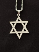 Nowy naszyjnik z gwiazdą Dawida, wisiorek zawieszka 