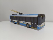 Model kartonowy duży autobus miejski Solaris Trolino  12 skala 1:35