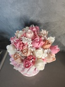 Flower box świece sojowe tulipany 