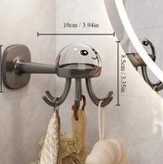 Wieszak ścienny obrotowy ośmiornica cena 1szt samoprzylepny 