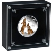 Lunar III Rok Królika kolor 1oz Ag 2023 Proof