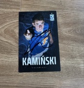 Jakub Kamiński - oryginalny autograf karta  10x15 cm 