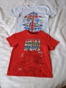 2 bluzeczki r. 128 bawełna 100% 5 10 15 , MARVEL