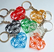 Brelok serce, podziękowania dla gości, kolory, prezent, upominek 