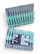 Klamerki do prania antypoślizgowe SMUKEE HOME 24 szt. mocne pastelowe