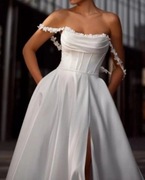 Suknia ślubna "Doroty" na rozmiar 164 cm, M, sezon 2025