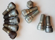 Śruby specjalne do zabezpieczenia kół przyczepy bagażowej