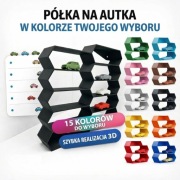 3szt. Półka expozytor na 10aut. resoraki Hot wheels Matchbox.15 kolorów