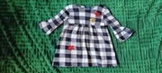 Sukienka w kratę cekiny 74/80