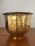 Osłonka, doniczka. Mosiądz. Art deco. Antyk, vintage, stara. 