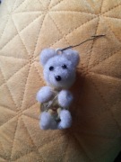 Bombka Vintage prl piesek miś 