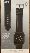 Laut Oxford Watch Strap for Apple Watch Series / pasek czarny skórzany
