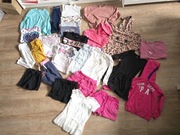 Duzy zestaw ubranek dla dziewczynki 122-128cm 