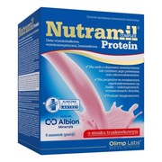 Olimp Nutramil Complex Protein, smak truskawkowy, 6 saszetek