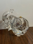 Figurka świecznik słoń szklany DJ Glassware handmade szkło z bąbelkami, 1kg