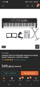 YAMAHA PSR-F52 KEYBOARD ORGANY DO NAUKI PULPIT ZASILACZ + STATYW 