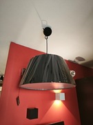 Lampa wisząca czarna 50cm z kloszem 