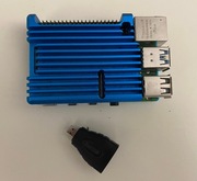 Raspberry Pi 4 1 GB, Aluminowa Obudowa, Przejściówka HDMI