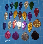 SCRAPKI KRAKÓW Boże Narodzenie Błyszczące Bombki (A177)