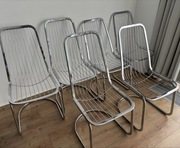 Krzesła Gastone Rinaldi, Bauhaus, chrom