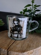 Szklanka kubek Handmade 400ml gothic creepy dolls