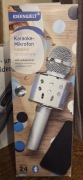 Nieuzywany srebrny mikrofon do karaoke bluetooth ideenwelt