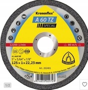 Tarcze do metalu klingspor 125x1x22,23 A60 TZ SPECIAL 25 sztuk