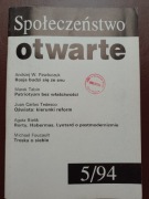 SPOŁECZEŃSTWO OTWARTE 5/1994 FOUCAULT HABERMAS RORTY