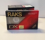 4x Kaseta magnetofonowa RAKS DX 60 Nowa folia 