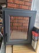 Okno PCV 600x700 Aluplast popiel