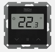 TECH STEROWNIKI F-12B dedykowany regulator pokojowy CZARNY