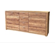 Komoda dębowa Loft szczotkowana 170cm