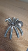 Pająk metalowa figurka rzeźba handmade Steampunk 