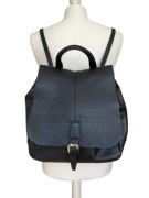 Duży plecak Gianni Chiarini made in Italy, ze skóry naturalnej, czarny