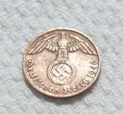 Niemcy III Rzesza 1 fenig reichspfennig 1940 J WiH Miasto Hamburg KM# 89