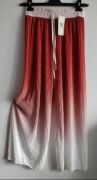 Nowe spodnie ombre plisowane czerwone R - M/L