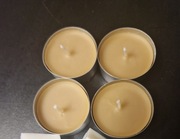 Zestaw naturalny –cztery tealighty z wosku pszczelego + 2 kostki wosku