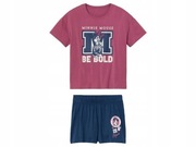 Myszka Minnie Piżama dziewczęca bawełniana (t-shirt + spodenki) 134/140