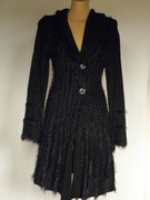 # Elegancki dłuższy guziki wełna moher alpaca - PER UNA - 36 #