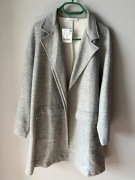 Nowy płaszcz Zara S/36 oversize szary 