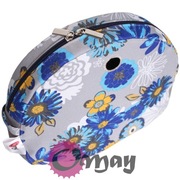 Szary organizer do Obag MOON LIGHT kwiaty żółty chaber 2 kieszenie OMAY