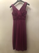 Sukienka koktajlowa fuksjowa John Lewis r. 12 (L)