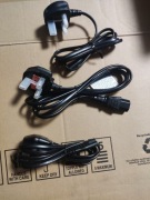 3 x kabel zasilający angielski 