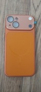 Etui Smartfon APPLE  IPHONE 14 NOWE pomarańczowe z folią na obiektywach